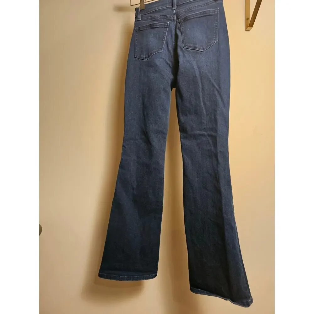 Loft SLIM FLARE Dark Wash Women's High Rise Jeans